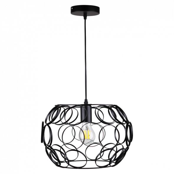 Polux 316349 Kora 1x20W Lampa wisząca czarna