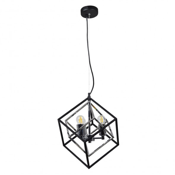 Polux 316370 Ikar-3 3x20W Lampa wisząca czarny chrom