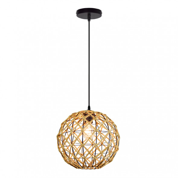 Polux 316523 Umea 1x20W Lampa wisząca czarny beż