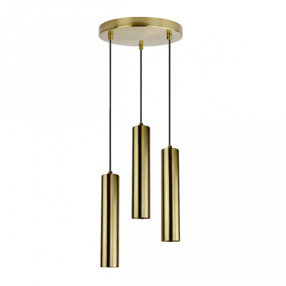 Polux 317988 Napoli 3x8W Lampa wisząca złota