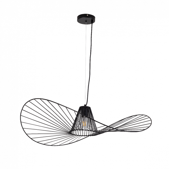 Polux 318664 Abano 1x20W Lampa wisząca czarna