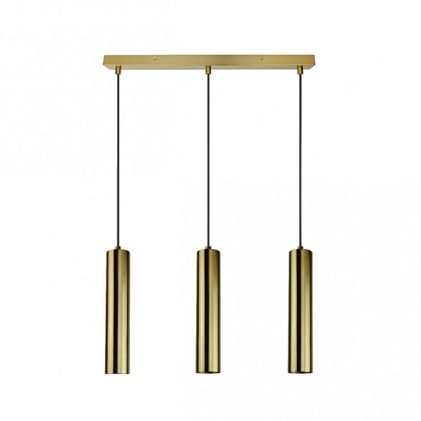 Polux 318718 Napoli 3x8W Lampa wisząca złota