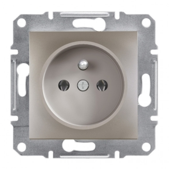 Schneider Electric Asfora EPH2800169 Gniazdo pojedyncze z/u Zaciski śrubowe brąz