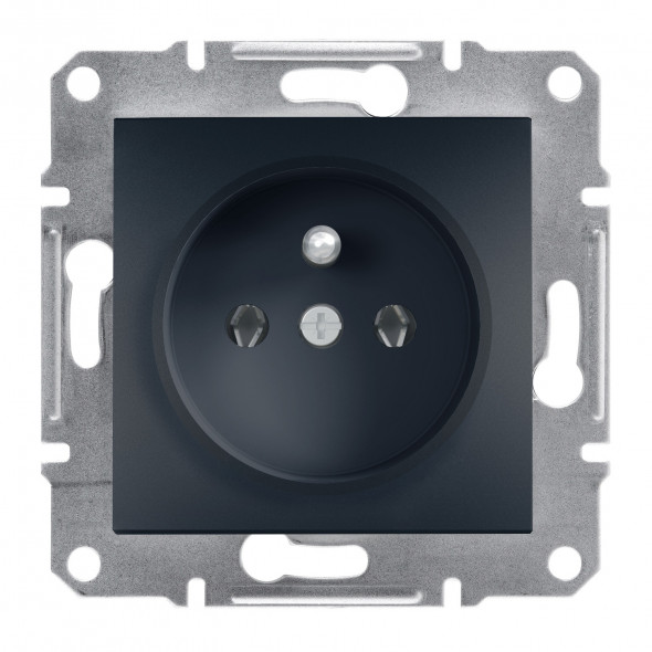 Schneider Electric Asfora EPH2800171 Gniazdo pojedyncze 1X Z/U zaciski samozaciskowe 16A 250V antracyt