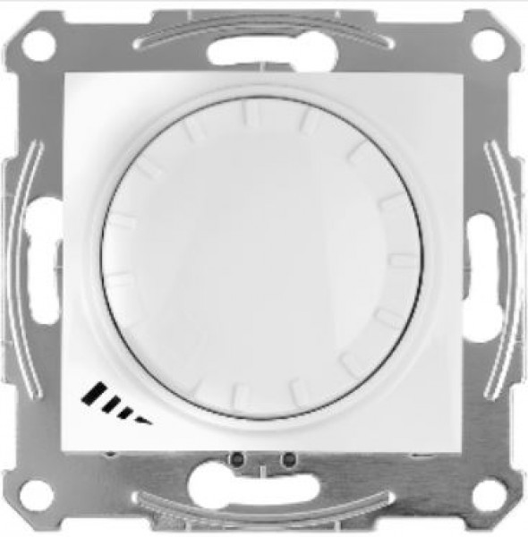 Schneider Electric SDN2201221 Ściemniacz uniwersalny z funkcją łącznika schodowego, biały