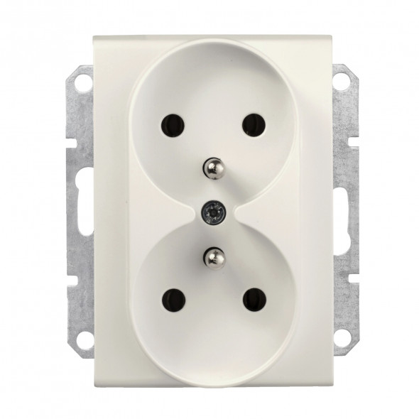 Schneider Electric SDN2800923 Sedna gniazdo podwójne z uziemieniem krem