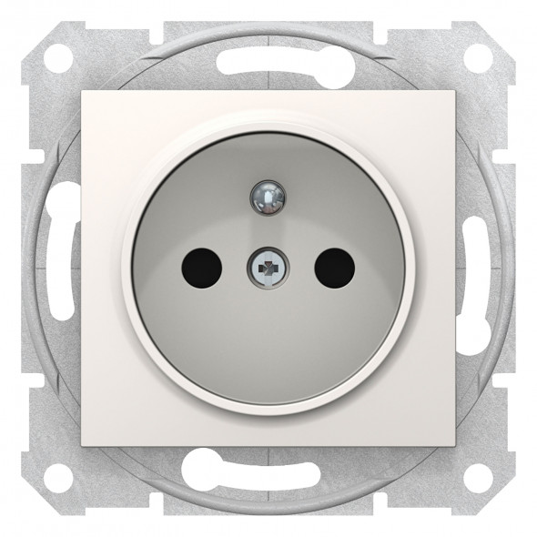 Schneider Electric Sedna SDN2800123 Gniazdo pojedyncze 2P+PE z przesłonami  krem