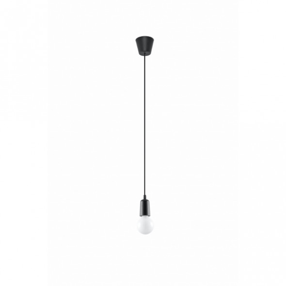 Sollux SL.0572 Diego 1x60W Lampa wisząca czarna