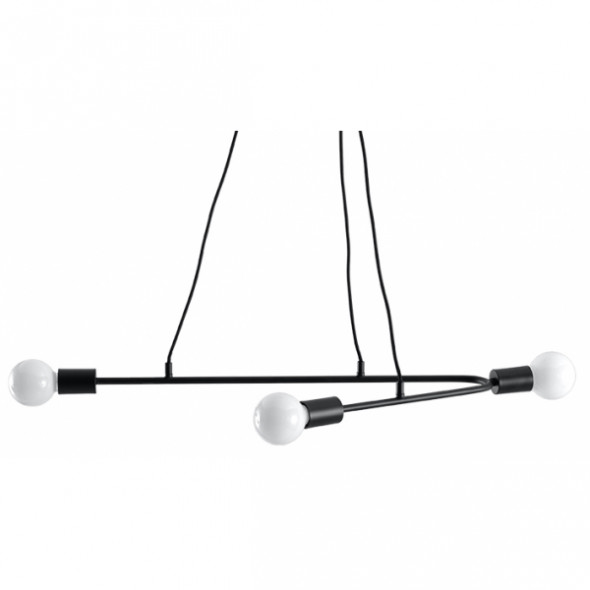 Sollux SL.0616 Astral 3x60W Lampa wisząca czarna