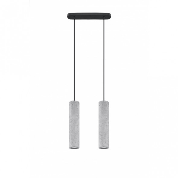 Sollux SL.0654 Luvo 2x40W Lampa wisząca szara