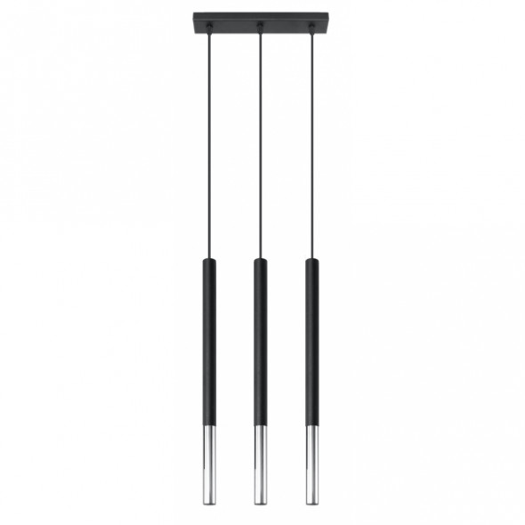 Sollux SL.0886 Mozaica 3x40W Lampa wisząca czarny/chrom