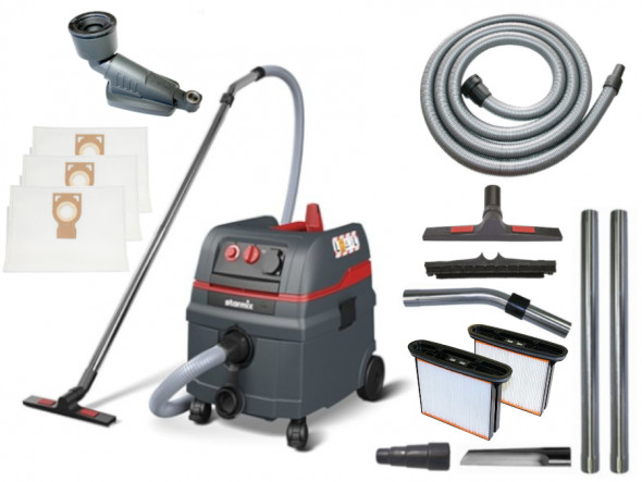 Starmix Odkurzacz Przemysłowy ISC L-1625 TOP + Przystawka + Worki