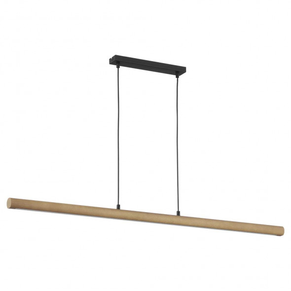TK Lighting 1428 Rollo 1x40W LED Lampa wisząca czarny/drewno