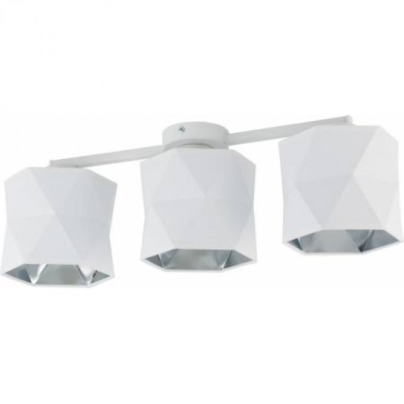 TK Lighting 3247 Siro White Plafon biały/srebrny