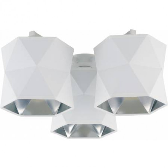 TK Lighting 3248 Siro White Plafon biały/srebrny