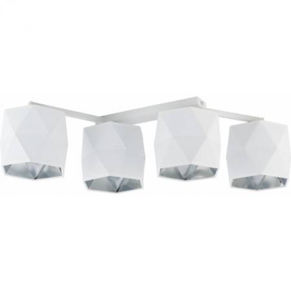 TK Lighting 3249 Siro White Plafon biały/srebrny