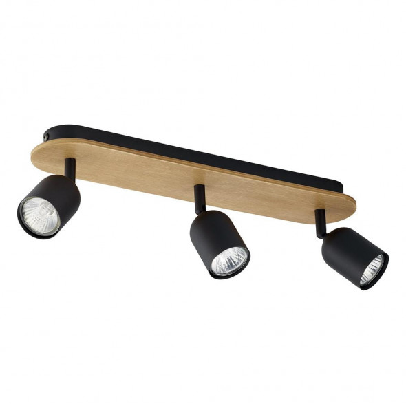 TK Lighting 3292 Top Wood 3x10W Plafon sufitowy czarny