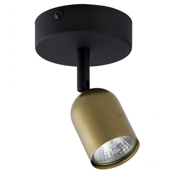 TK Lighting 3301 Top 1x10W Plafon sufitowy czarny/złoty