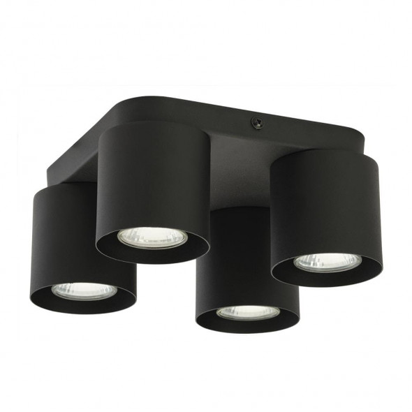 TK Lighting 3412 Vico Black 4x10W Plafon sufitowy czarny