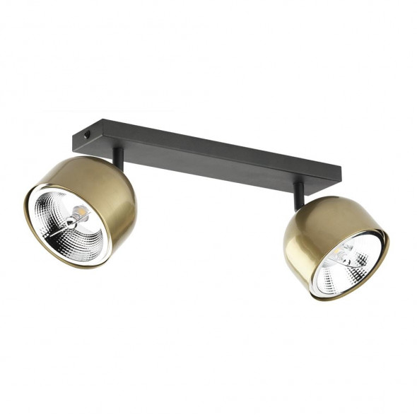 TK Lighting 3425 Altea 2x50W Plafon sufitowy czarny/złoty