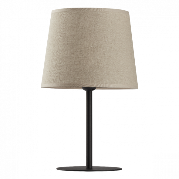 TK Lighting 5150 Chicago 1x60W Lampka nocna czarny/len naturalny