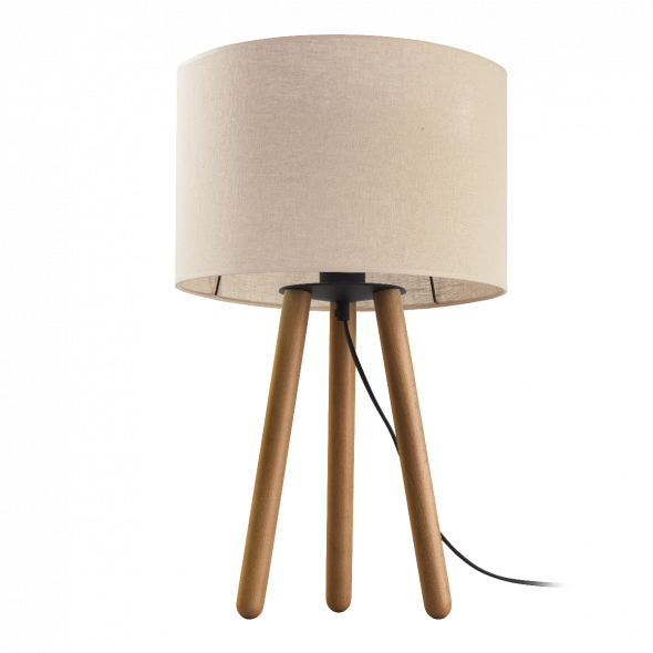 TK Lighting 5295 Tokyo 1x60W Lampka nocna beżowy/sosna