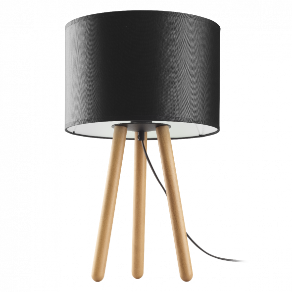 TK Lighting 5297 Tokyo 1x60W Lampka nocna czarny/sosna