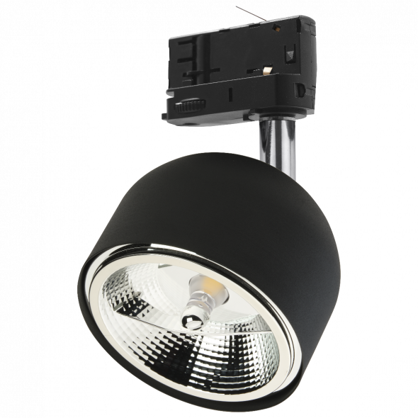TK Lighting 6056 Tracer 1xAR111/GU10 LED Reflektor trójobwodowy na szynoprzewód czarny