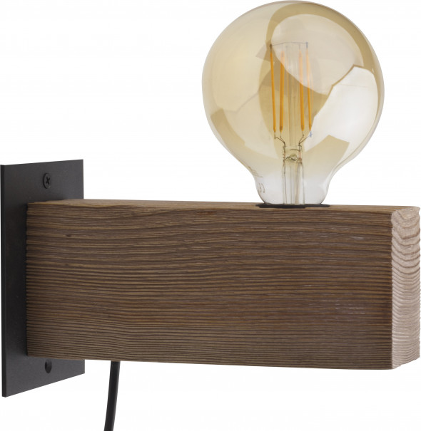 TK Lighting Artwood 2664 Kinkiet industrialny drewniany 1x60W dąb