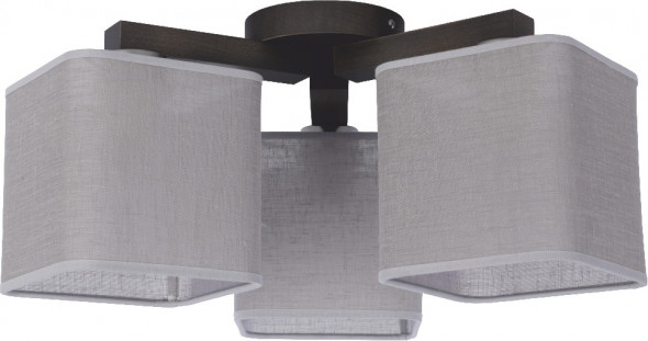 TK Lighting Nadia Gray 2656 Lampa sufitowa Plafon industrialny z abażurami 3x60W grafit szary