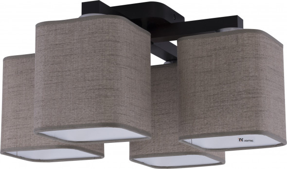 TK Lighting Nadia Venge 2661 Lampa sufitowa Plafon z abażurami 4x60W len naturalny