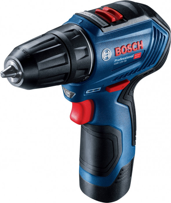 Wiertarko-wkrętarka akumulatorowa GSR 12V-30 Bosch 2x2,0Ah torba