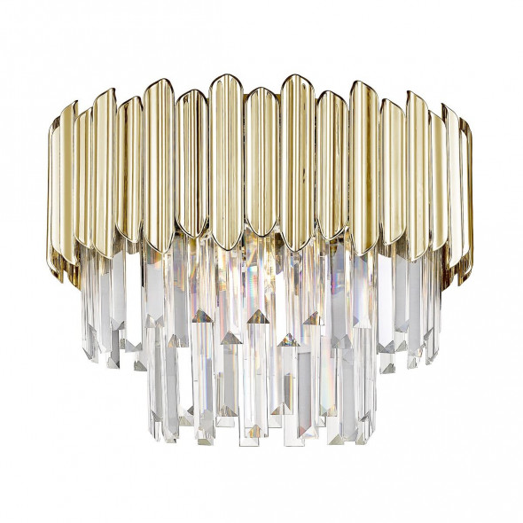 Zuma Line C0535-05B-F4J7 Gladius 5x40W Plafon złoty/transparentny