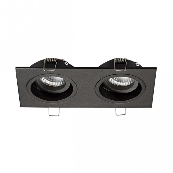Zuma Line Chuck DL2 Square 20068-BK  Lampa sufitowa oprawa wpuszczana Spot 2x50W czarny