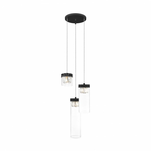 Zuma Line Gem P0389-03D-P7AC lampa wisząca 3x28W G9 czarna