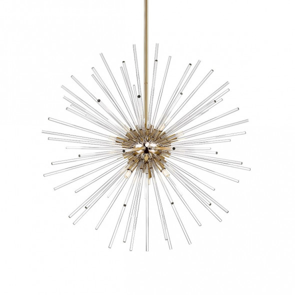 Zuma Line P0491-09D-F7AC Urchin 9x42W Lampa wisząca złoty/transparentny