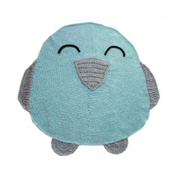 Dywanik - miętowy ptaszek