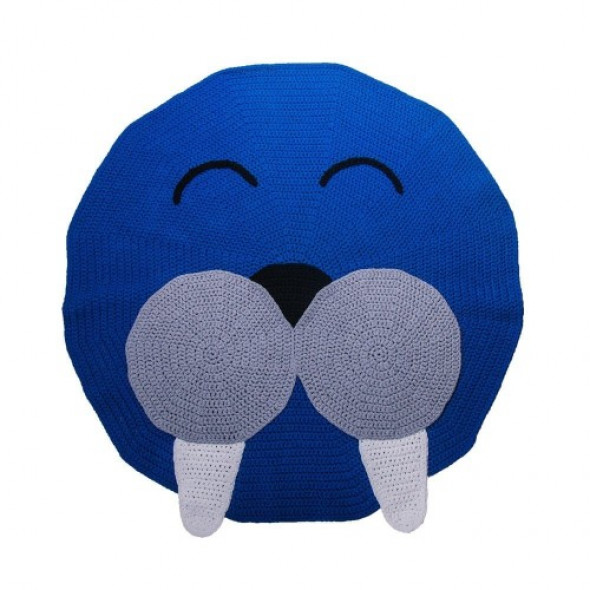 Dywanik - niebieski mors