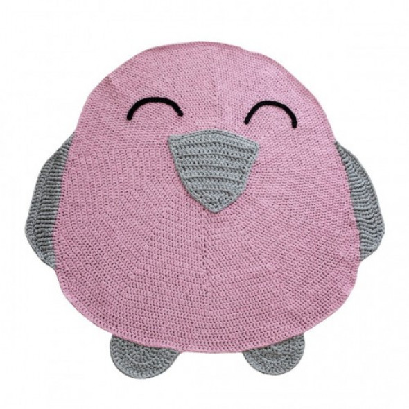 Dywanik - różowy ptaszek