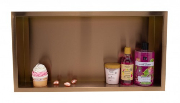 Balneo Wall-Box One Copper/Miedź półka wnękowa 60x30x7 cm miedź OB-CO3