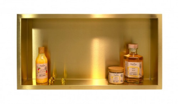 Balneo Wall-Box One Gold półka wnękowa 60x30x7 cm złoty OB-BR3