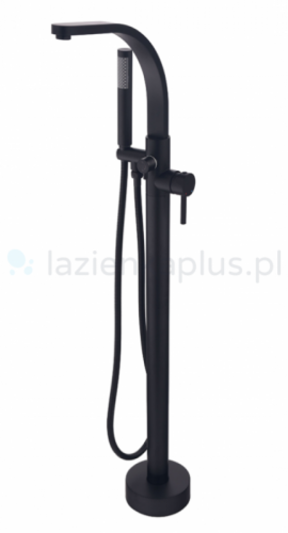 Besco bateria wolnostojąca wannowa Decco II czarny matt BW-DII-CZ