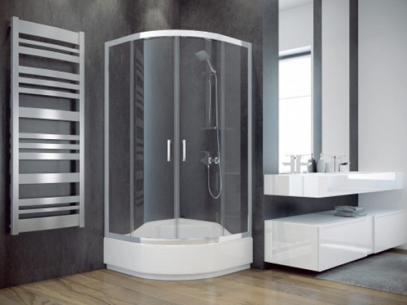 Besco kabina półokrągła Modern 90, 90 x 90 x 165 MP-90-165-G