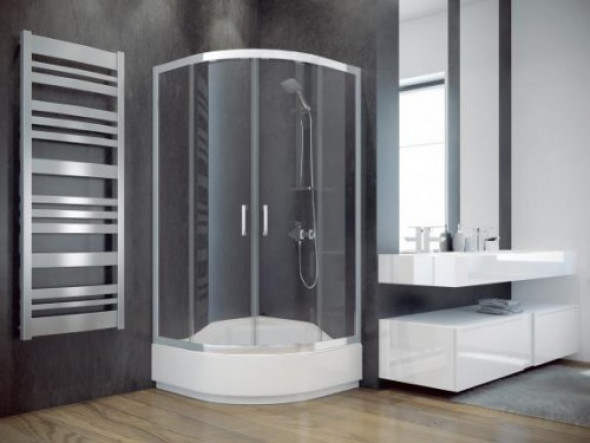 Besco KABINA PRYSZNICOWA PÓŁOKRĄGŁA 90x90 Modern 165