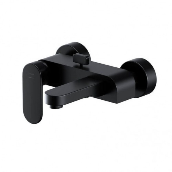 Cersanit BATERIA WANNOWO-NATRYSKOWA ŚCIENNA CREA CZARNA S951-307