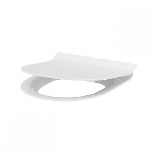 Cersanit DESKA TOALETOWA CREA SLIM OWALNA WOLNOOPADAJĄCA, DUROPLASTOWA, ANTYBAKTERYJNA, Z FUNKCJĄ ŁATWEGO WYPINANIA JEDNYM PRZYCISKIEM K98-0177
