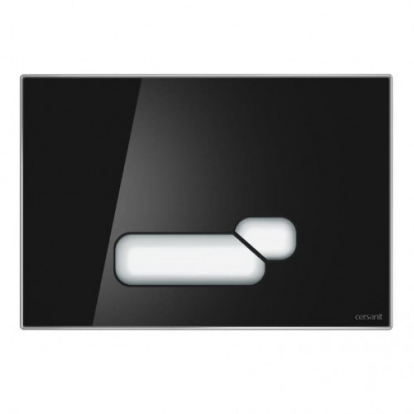 Cersanit PRZYCISK ACTIS SZKŁO CZARNE S97-018