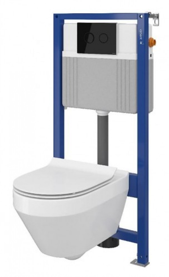 Cersanit SET B22 AQUA miska zawieszana CREA owalna CleanOn S701-314