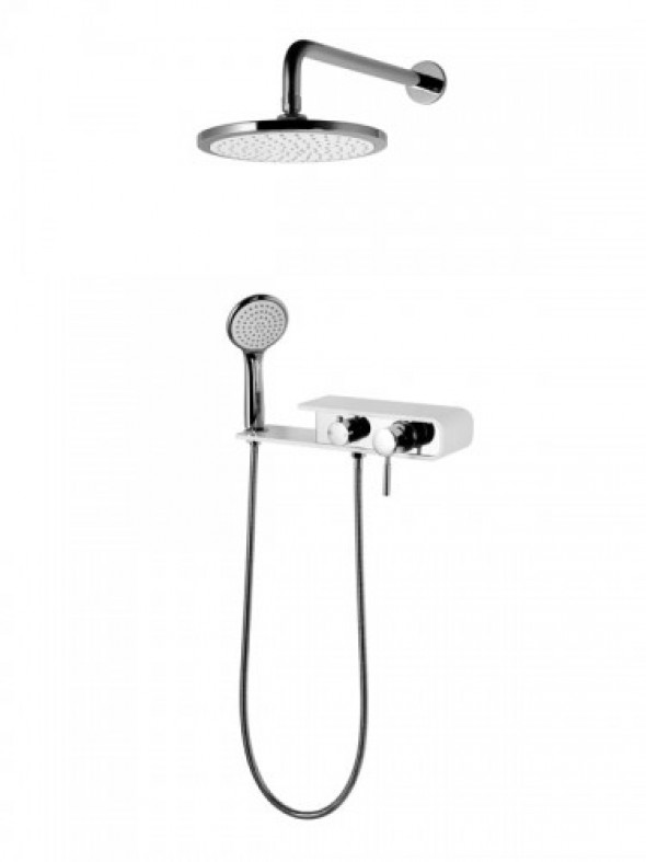 Corsan Kolumna prysznicowa Konekto Biała CMN001