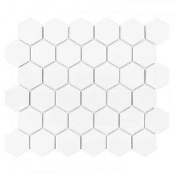 Dunin mozaika ceramiczna Hexagon White 51 matt 320 x 280mm